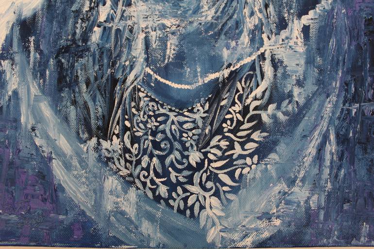 Original Abstract Expressionism People Painting by Vikashini P