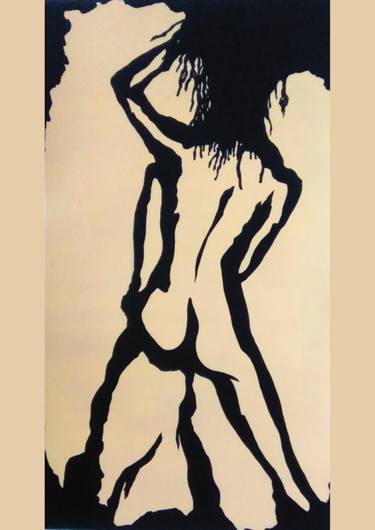 Original Abstract Nude Drawings by Artist RAven