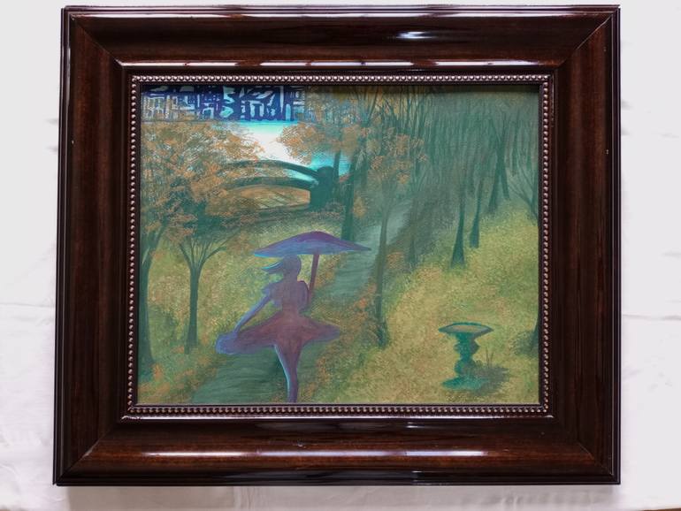 Original Impressionism Landscape Painting by Artist Raven