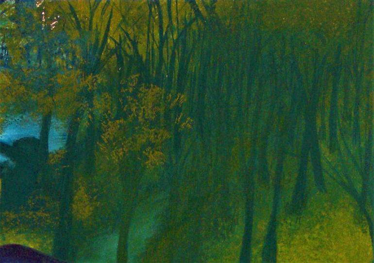 Original Expressionism Landscape Painting by Artist RAven