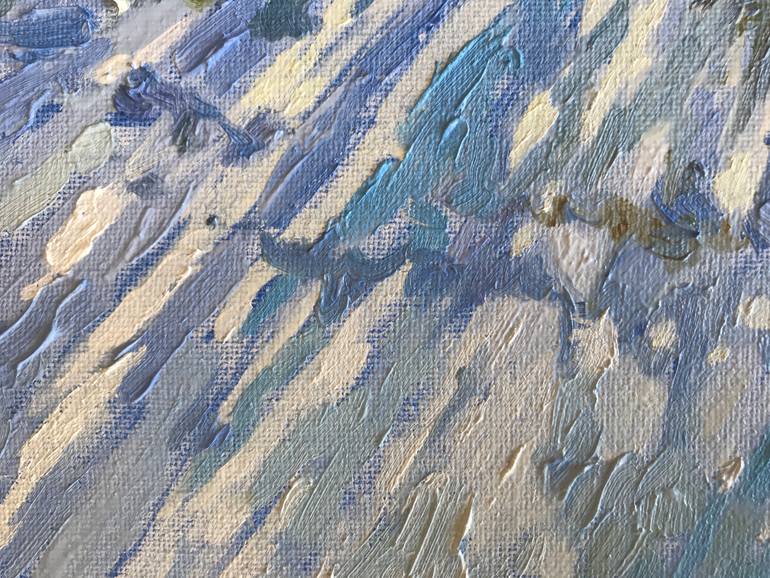 Original Impressionism Landscape Painting by Natalia Bessmertnova