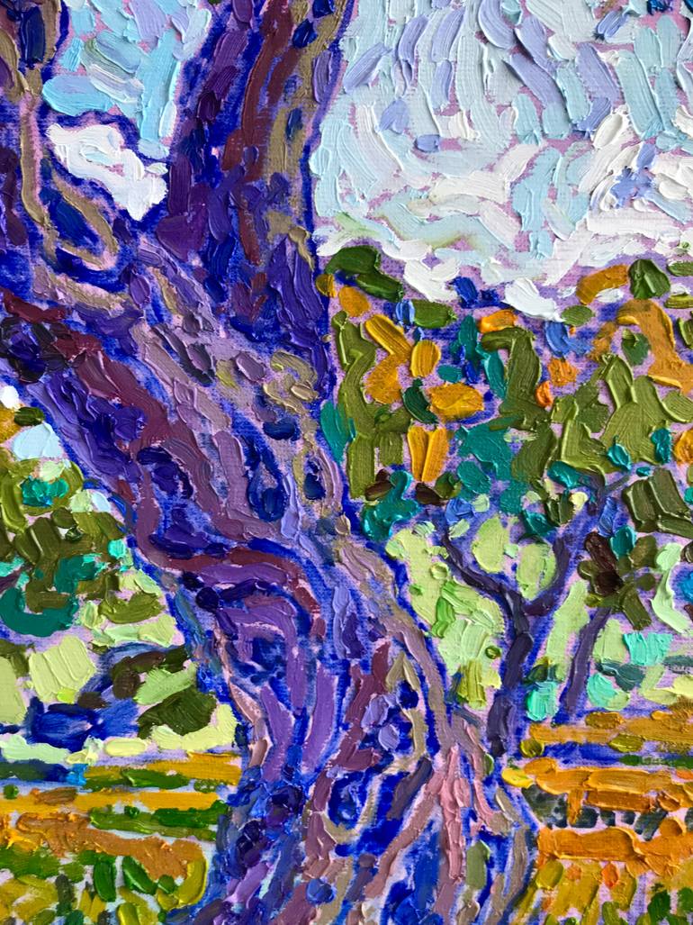 Original Impressionism Landscape Painting by Natalia Bessmertnova