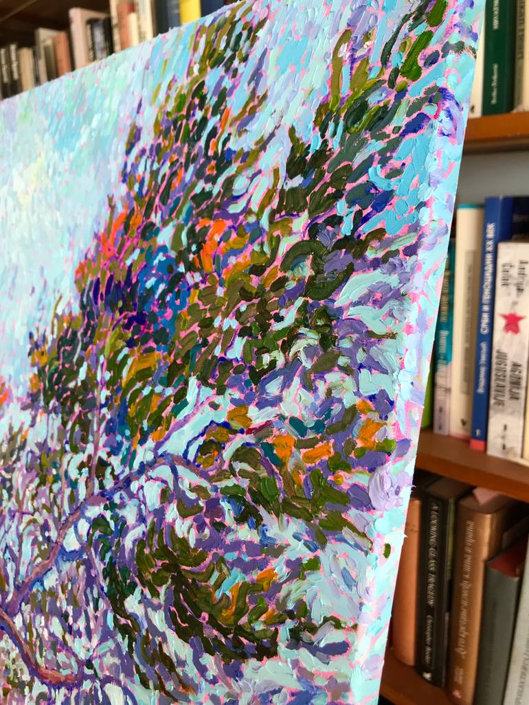 Original Impressionism Landscape Painting by Natalia Bessmertnova