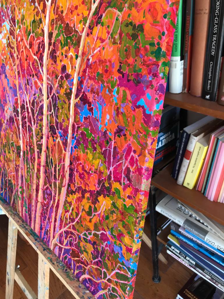 Original Impressionism Landscape Painting by Natalia Bessmertnova