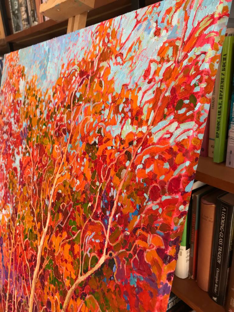 Original Impressionism Landscape Painting by Natalia Bessmertnova