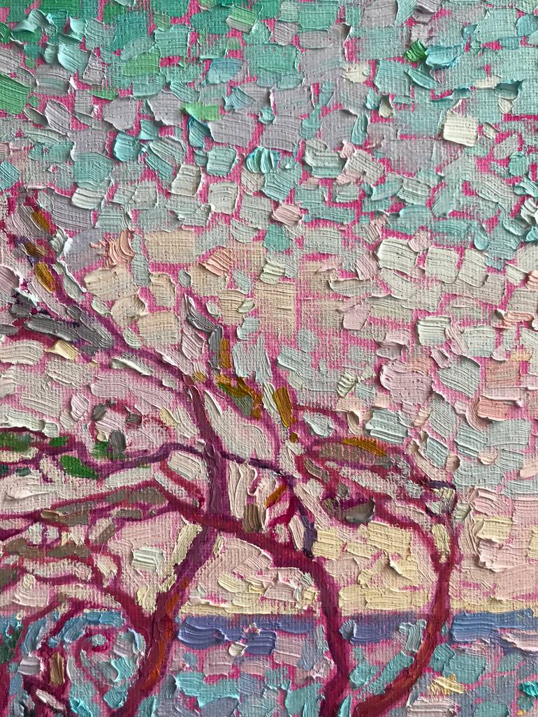 Original Impressionism Seascape Painting by Natalia Bessmertnova