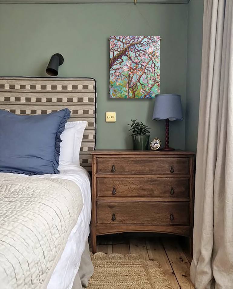 Original Impressionism Floral Painting by Natalia Bessmertnova