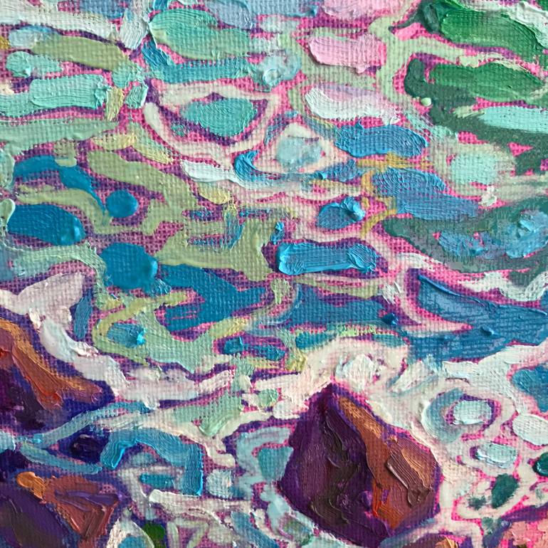 Original Impressionism Seascape Painting by Natalia Bessmertnova