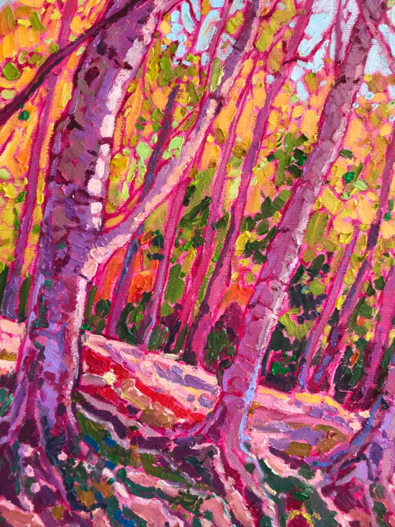 Original Expressionism Landscape Painting by Natalia Bessmertnova