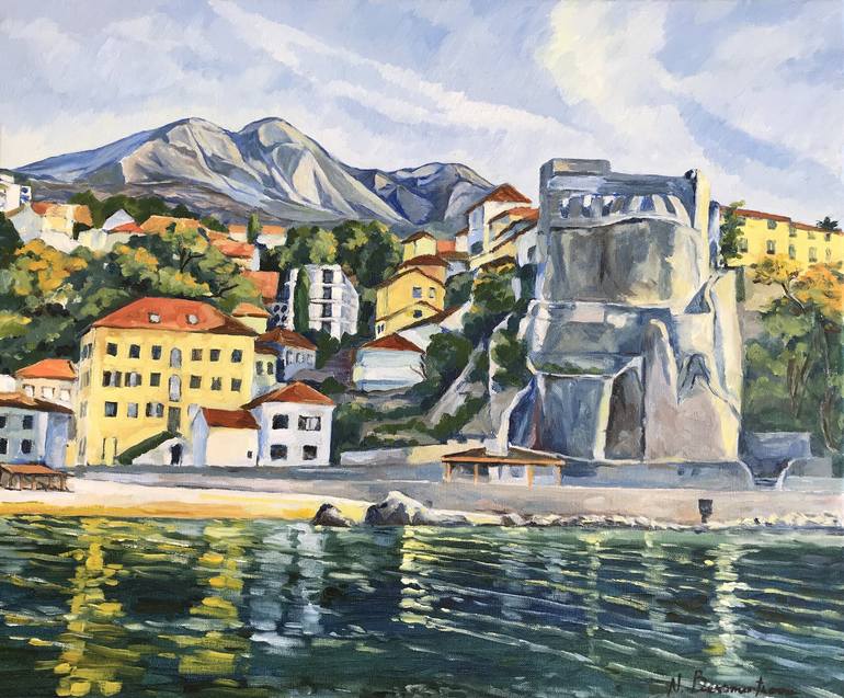 Print of Expressionism Seascape Paintings by Natalia Bessmertnova
