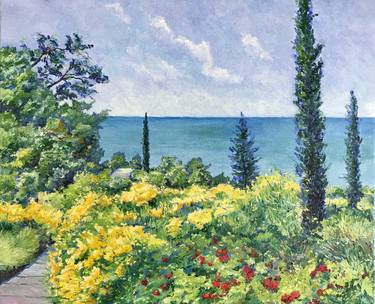 Original Impressionism Seascape Paintings by Natalia Bessmertnova
