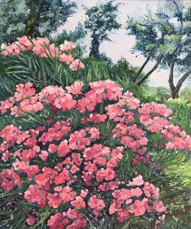 Original Impressionism Garden Paintings by Natalia Bessmertnova