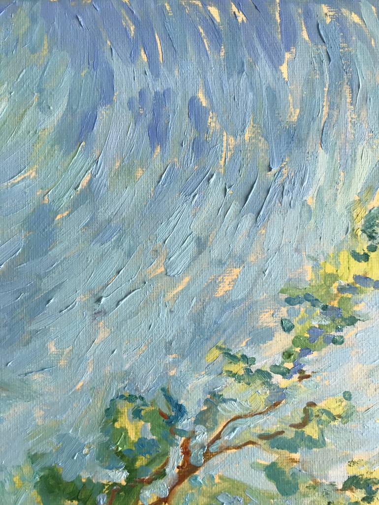 Original Abstract Expressionism Nature Painting by Natalia Bessmertnova