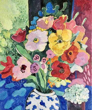 Print of Floral Paintings by Natalia Bessmertnova