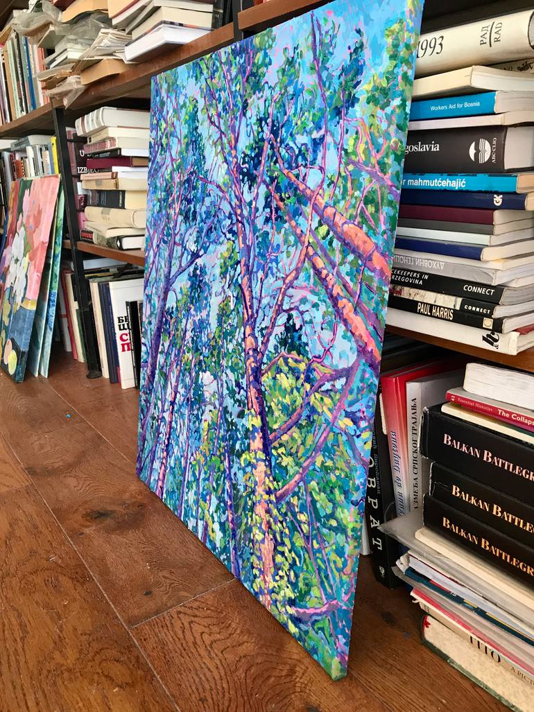 Original Impressionism Landscape Painting by Natalia Bessmertnova