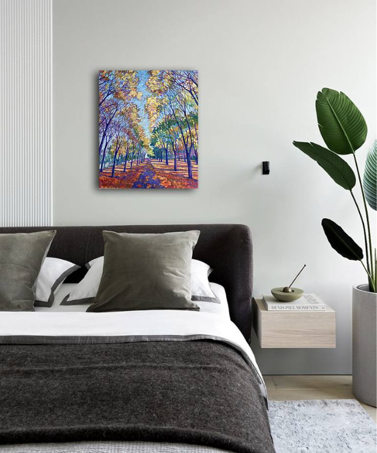 Original Impressionism Landscape Painting by Natalia Bessmertnova