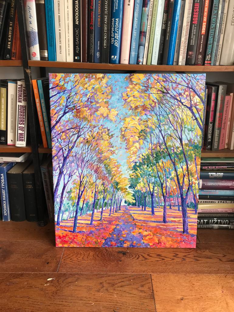 Original Impressionism Landscape Painting by Natalia Bessmertnova