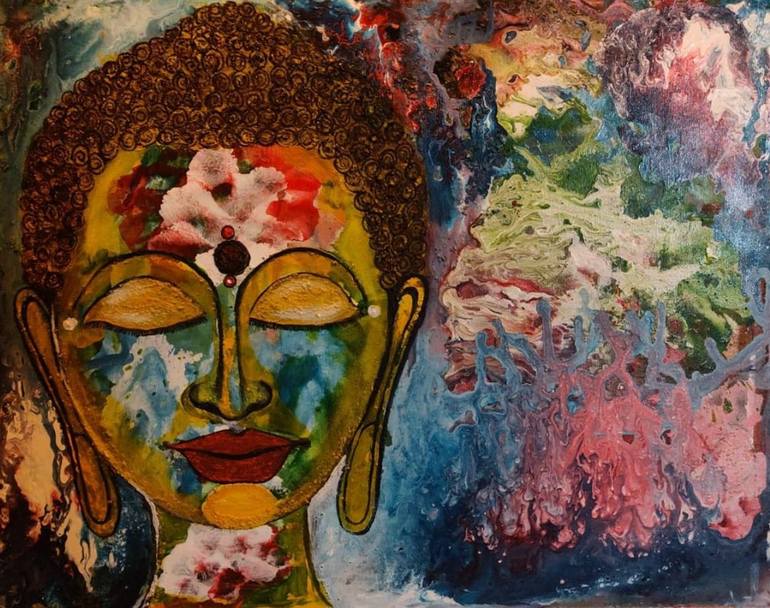 Buddha Painting by Sruti Bhowmick | Saatchi Art