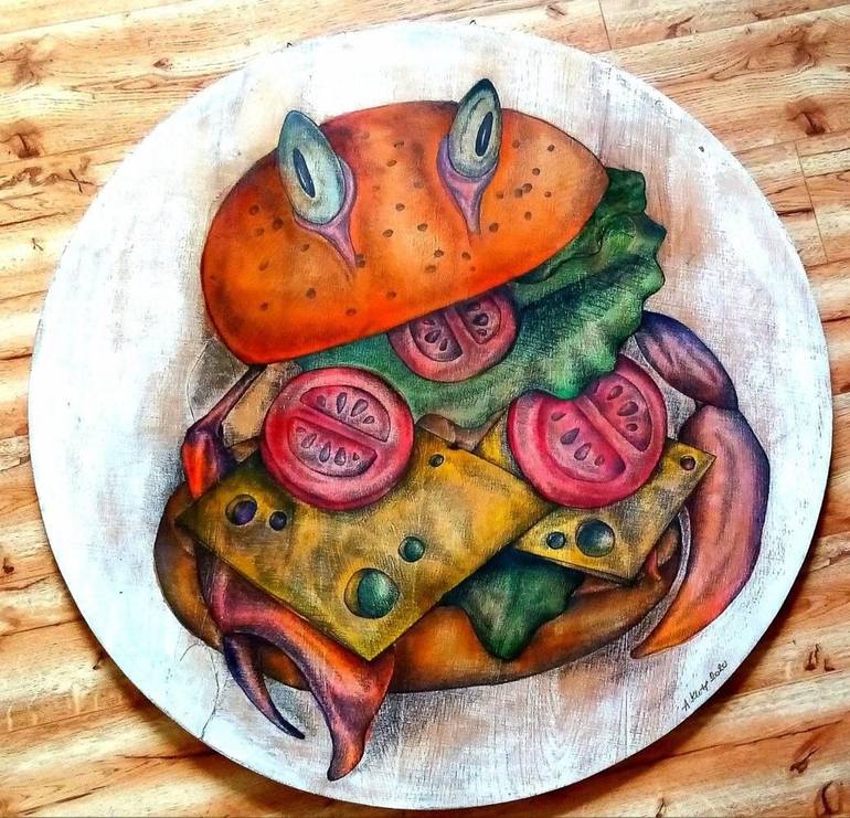 Original Figurative Food Paintings by Andrea Klose