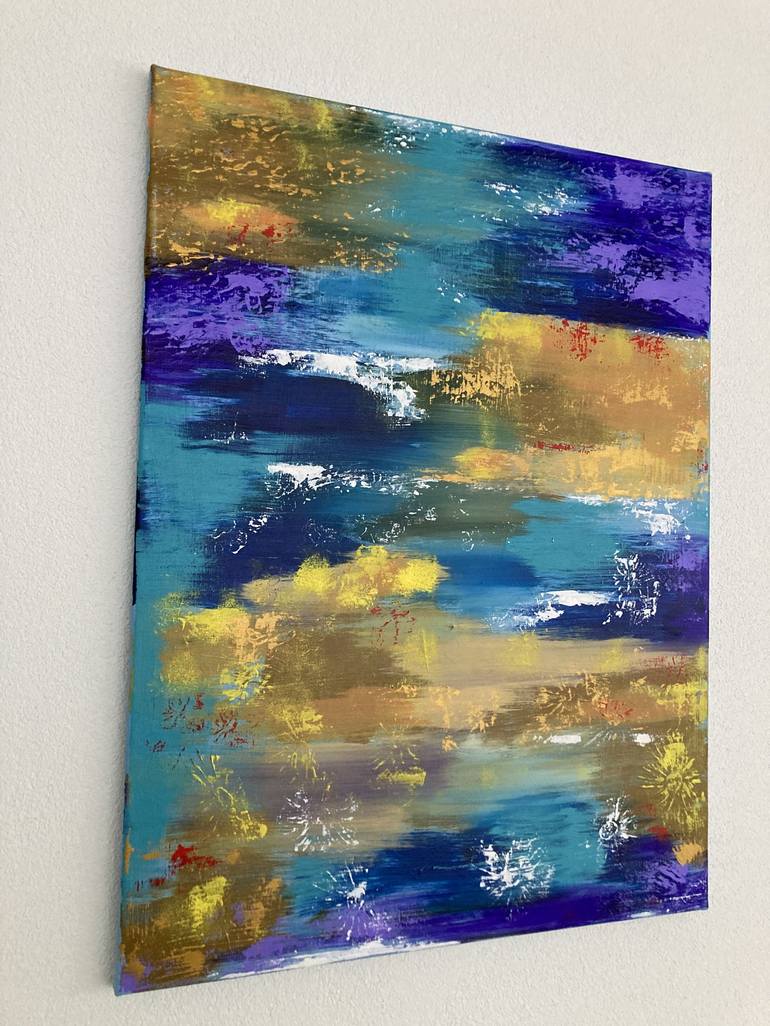 Original Abstract Expressionism Abstract Painting by Hajnalka Fellmann