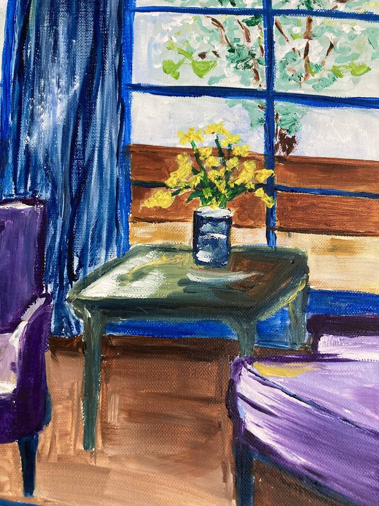 Original Interiors Painting by Hajnalka Fellmann