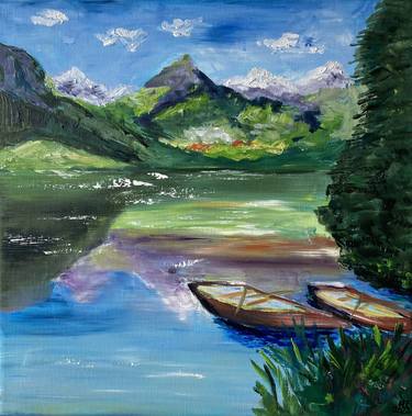 Original Boat Paintings by Hajnalka Fellmann