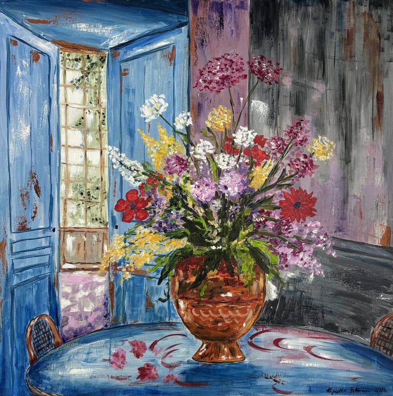 Matisse` flowers Painting by Hajnalka Fellmann | Saatchi Art