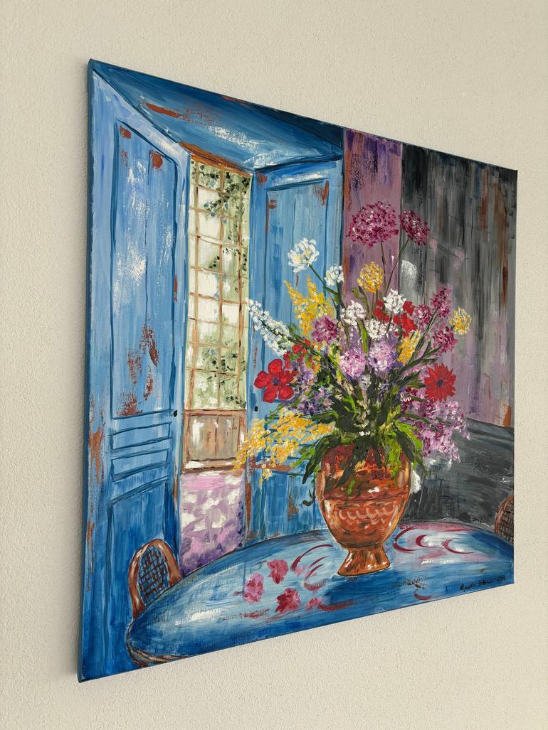 Original Abstract Expressionism Botanic Painting by Hajnalka Fellmann