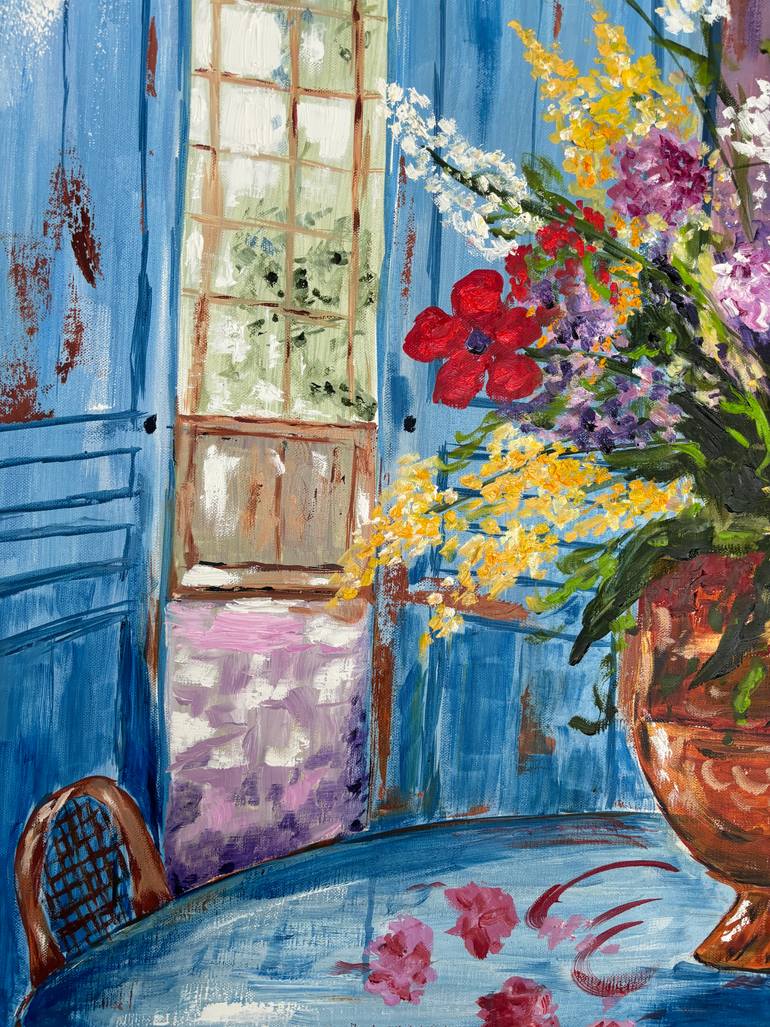 Original Abstract Expressionism Botanic Painting by Hajnalka Fellmann