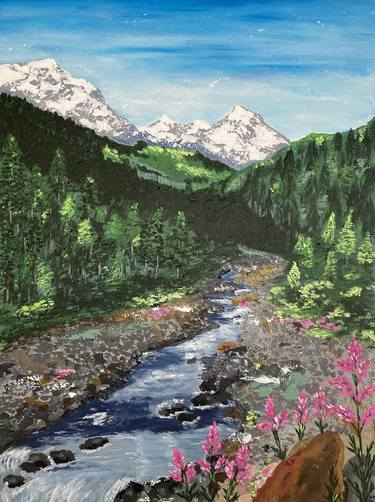 Original Expressionism Landscape Paintings by Hajnalka Fellmann