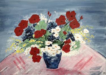 Original Floral Paintings by Hajnalka Fellmann