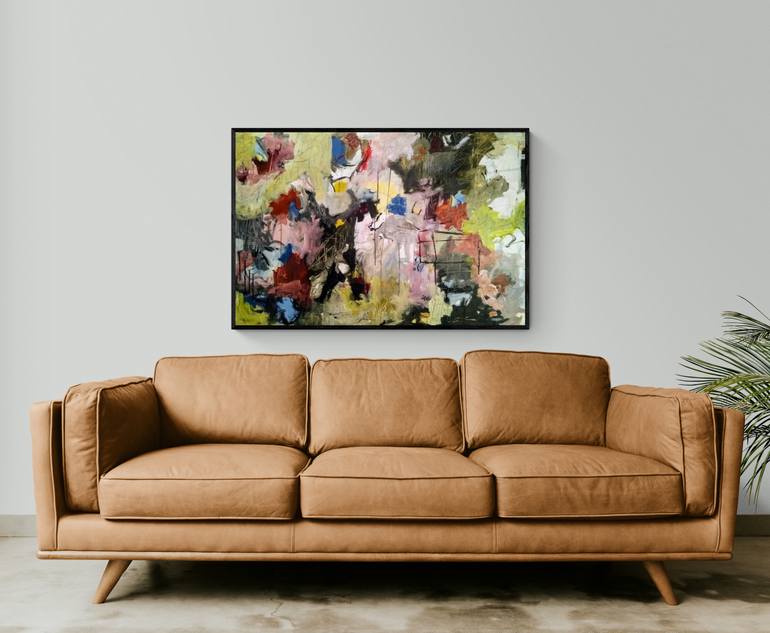 Original Abstract Expressionism Abstract Painting by Jon H Bergsson