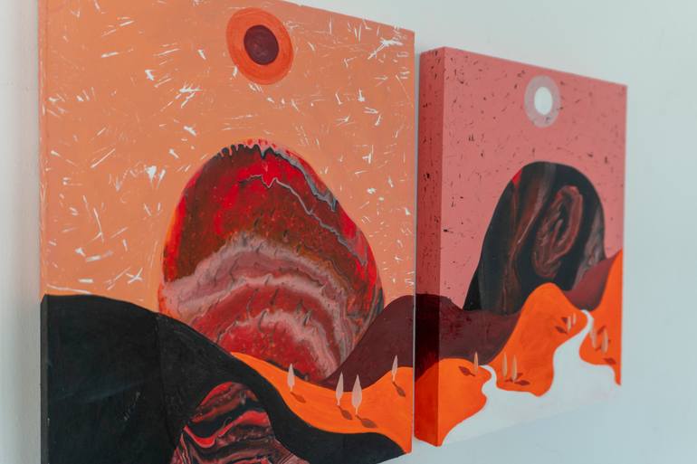 Original Illustration Abstract Painting by Zhannet Abish