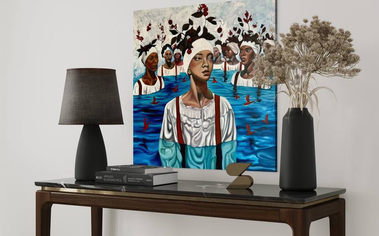 Original Contemporary Beach Painting by Kseniya Rai