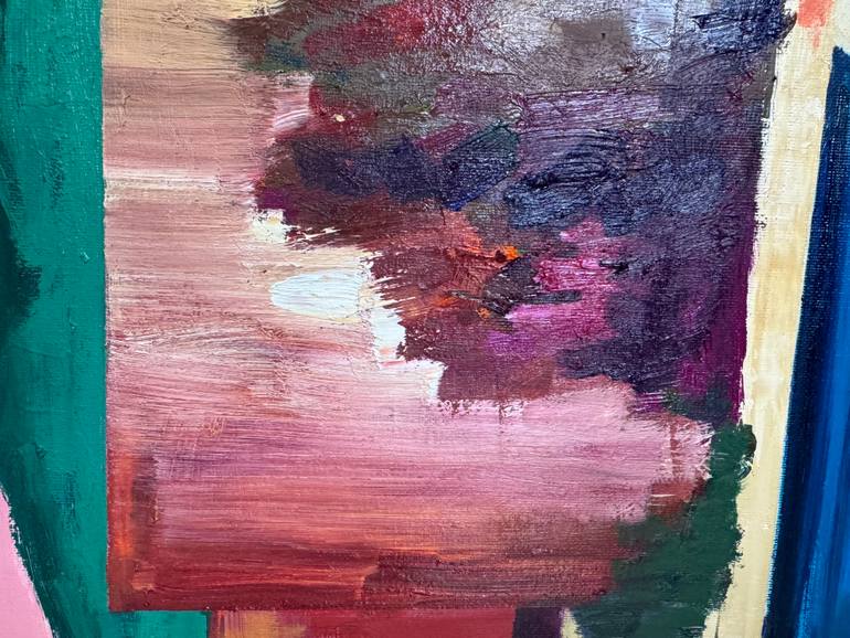 Original Abstract Expressionism Geometric Painting by Kseniya Rai