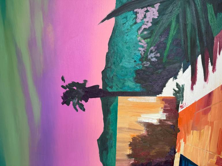 Original Abstract Expressionism Geometric Painting by Kseniya Rai