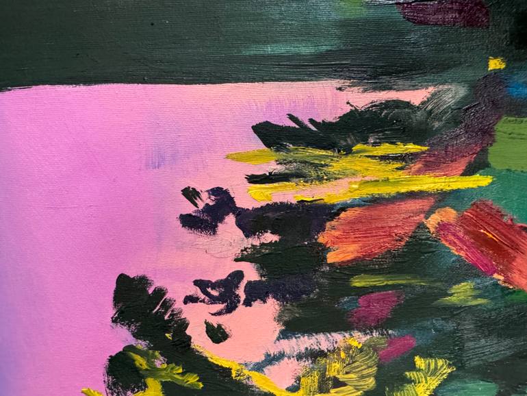 Original Abstract Expressionism Geometric Painting by Kseniya Rai