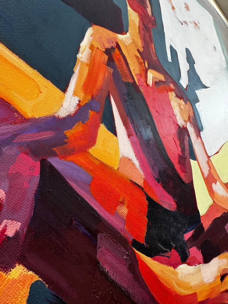 Original Conceptual Outer Space Painting by Kseniya Rai