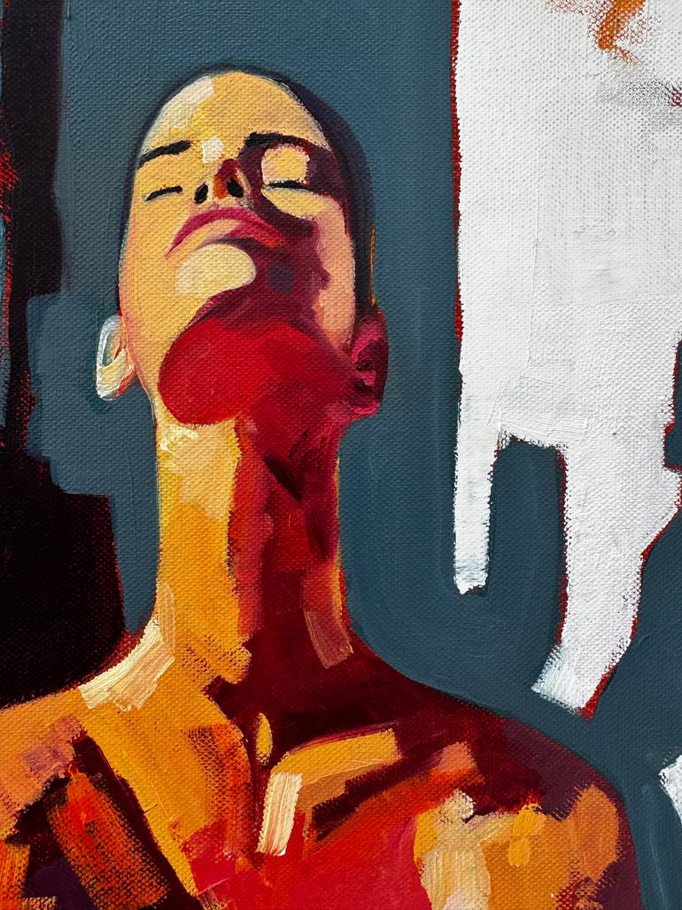 Original Conceptual Outer Space Painting by Kseniya Rai