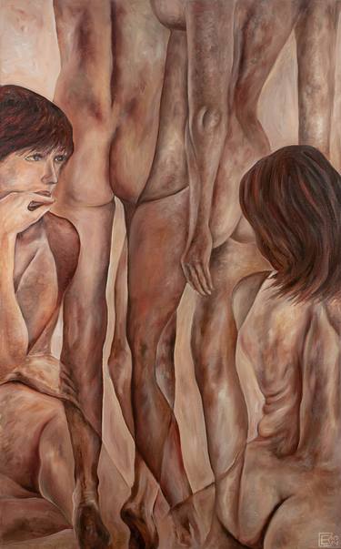 Original Modern Nude Paintings by Eduard Kulm