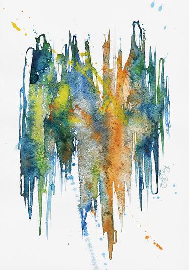 "The Flow of Life. Diurno" Watercolor thumb