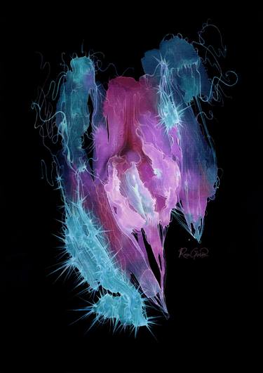 Print of Abstract Women Digital by RINA GARON