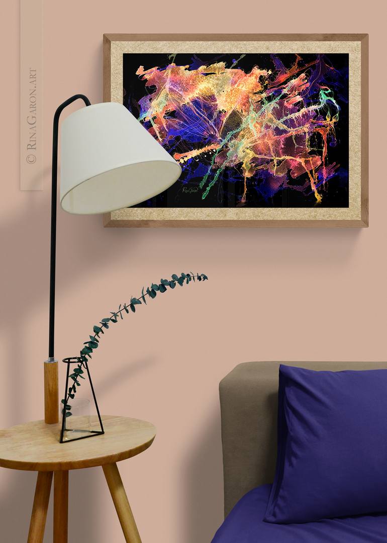 Original Abstract Nature Digital by Rina Garon