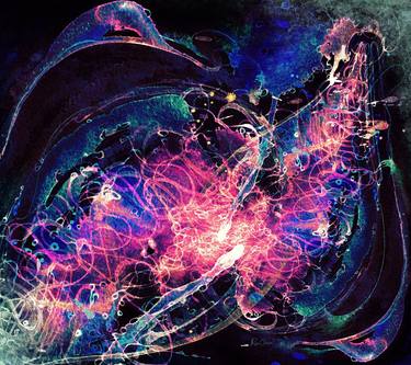 Original Abstract Outer Space Digital by RINA GARON