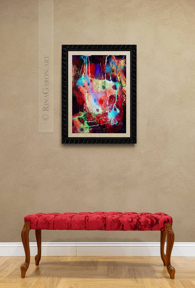 Original Abstract Expressionism Abstract Digital by Rina Garon