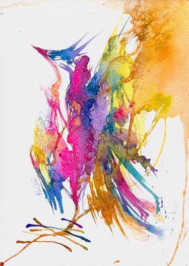 "Phoenix. Diurno" Watercolor thumb
