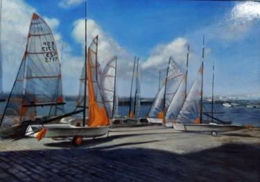 Original Sailboat Paintings by Arturo Hernández Diez