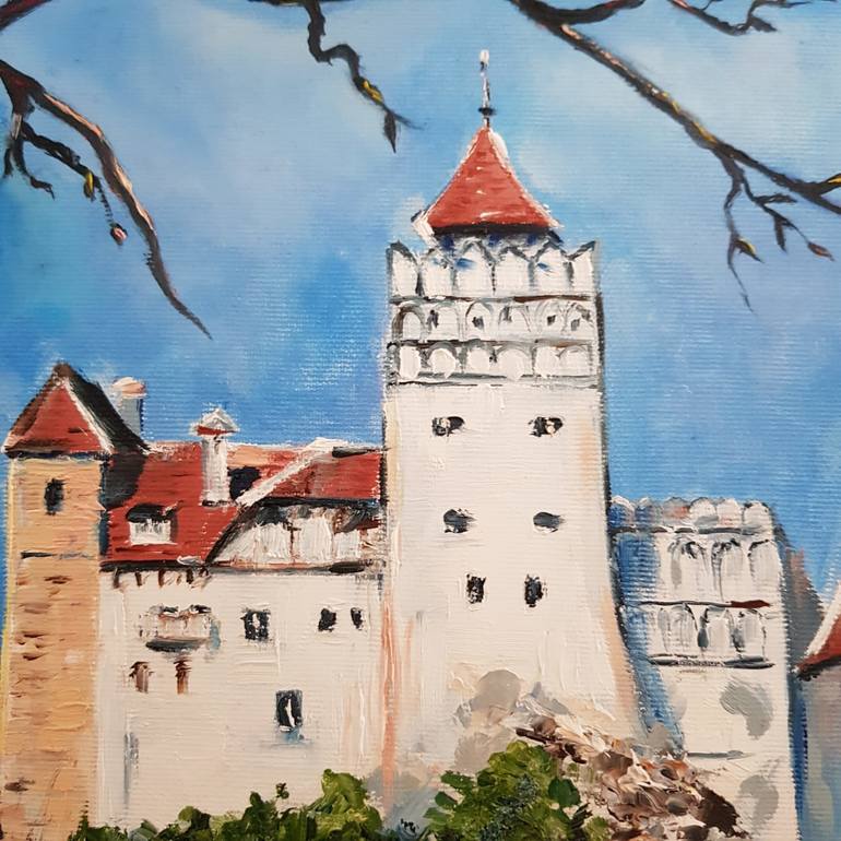 Original Expressionism Architecture Painting by Irina Ciobanu