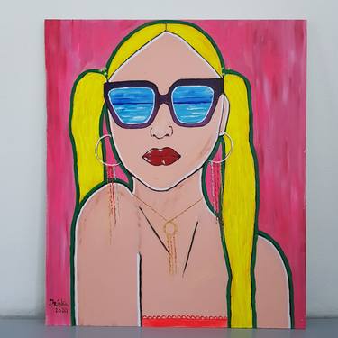 Print of Pop Art Women Paintings by Irina Ciobanu