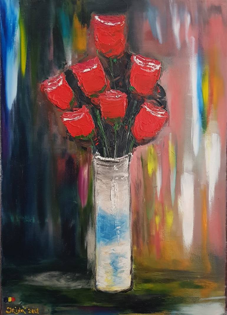 Roses Painting by Irina Ciobanu | Saatchi Art